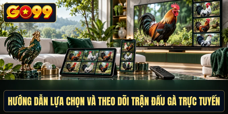 Hướng dẫn lựa chọn và theo dõi trận đấu gà trực tuyến