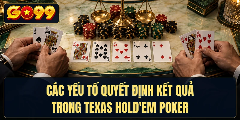 Các yếu tố quyết định kết quả trong Texas Hold'em Poker